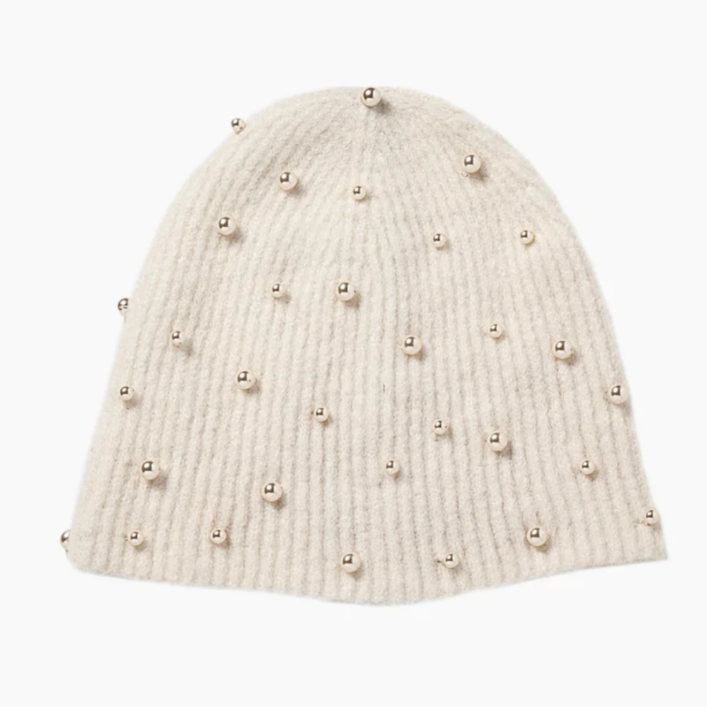 NWT Jennifer Behr Coco Pearl Beanie Hat